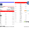 editable template, India RBB Smart bank statement, Word and PDF template, 2 pages
