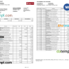 editable template, India IDFC First bank statement Word and PDF template, 2 pages