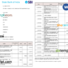 editable template, India State Bank of India (SBI) bank statement Word and PDF template, 2 pages