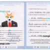 FREE editable template, Italy dog (animal, pet) passport PSD template, completely editable