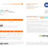 editable template, Italy ING bank statement Word and PDF template, 2 pages