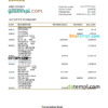 editable template, Japan Norinchukin bank statement Excel and PDF template