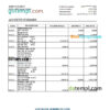 editable template, Kiribati ANZ bank statement Excel and PDF template