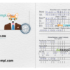 FREE editable template, Kyrgyzstan dog (animal, pet) passport PSD template, fully editable