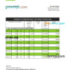 editable template, Latvia SEB bank statement Excel and PDF template