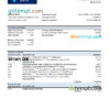 editable template, Liberia Global Bank statement Excel and PDF template