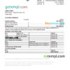 editable template, Libya Jumhouria bank statement Excel and PDF template