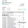editable template, Liechtenstein LGT bank statement Excel and PDF template