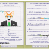 FREE editable template, Lithuania dog (animal, pet) passport PSD template, completely editable
