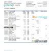 editable template, Macedonia Halkbank bank statement Excel and PDF template