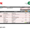 editable template, Macedonia TTK bank statement Excel and PDF template