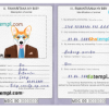 FREE editable template, Madagascar dog (animal, pet) passport PSD template, fully editable