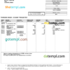 editable template, Malaysia Bank Muamalat bank account statement, Word and PDF template