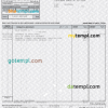 editable template, Morocco CIH bank statement Word and PDF template