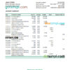 editable template, Mauritania BNP Paribas bank statement Excel and PDF template