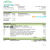 editable template, Mauritania Chinguitty bank statement Excel and PDF template