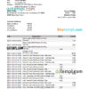 editable template, Mexico Banorte bank statement Excel and PDF template