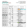 editable template, Monaco Barclays Private bank statement Excel and PDF template