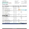 editable template, Monaco Julius Bar bank statement Excel and PDF template