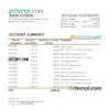 editable template, Mongolia Transbank bank statement Excel and PDF template