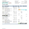 editable template, Montenegro NLB bank statement Excel and PDF template