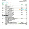 editable template, Morocco Credit Agricole bank statement Excel and PDF template