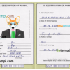 FREE editable template, Myanmar dog (animal, pet) passport PSD template, completely editable