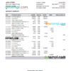 editable template, Namibia Bank Windhoek bank statement Excel and PDF template