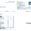 editable template, New Zealand ANZ bank account statement, Word and PDF template, 2 pages