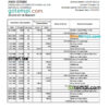 editable template, Nicaragua Banco de la Producción bank statement Excel and PDF template