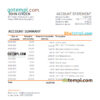 editable template, North Macedonia Capital Bank statement Excel and PDF template