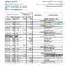 editable template, North Macedonia Stater Banka bank statement Excel and PDF template