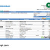 editable template, Norway Handelsbank statement Excel and PDF template