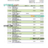 editable template, Palau Bank of Guam Bank statement Excel and PDF template