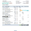 editable template, Panama Banistmo bank statement Excel and PDF template