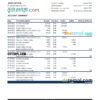 editable template, Portugal Banco BAI Europa bank statement Excel and PDF template