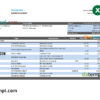 editable template, Romania Banca Transilvania bank statement, Excel and PDF template
