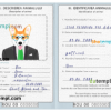 FREE editable template, Romania dog (animal, pet) passport PSD template, fully editable