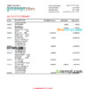 editable template, Saint Lucia Scotiabank bank statement, Excel and PDF template