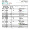 editable template, Saint Vincent and The Grenadines First Caribbean International bank statement, Excel and PDF template, version 2