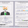 FREE editable template, São Tomé and Príncipe dog (animal, pet) passport PSD template, fully editable