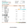 editable template, Serbia Banca Intesa bank statement, Excel and PDF template