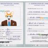 FREE editable template, Seychellas dog (animal, pet) passport PSD template, fully editable