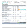 editable template, Sierra Leone Bank of Sierra Leone bank statement, Excel and PDF template