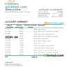 editable template, Slovakia VUB bank statement, Excel and PDF template