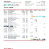 editable template, Slovenia Factor Banka bank statement, Excel and PDF template