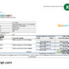 editable template, Solomon Islands ADB bank statement, Excel and PDF template