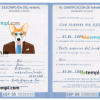 FREE editable template, Spain dog (animal, pet) passport PSD template, completely editable