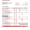 editable template, Spain Santander bank statement, Excel and PDF template