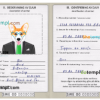 FREE editable template, Sweden dog (animal, pet) passport PSD template, completely editable